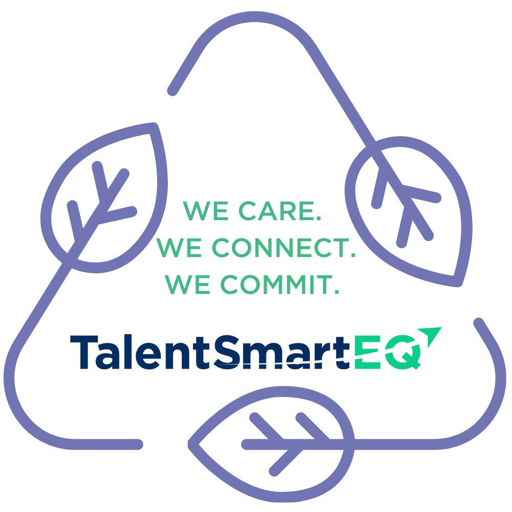 Image of TalentSmartEQ sustainability commitment graphic